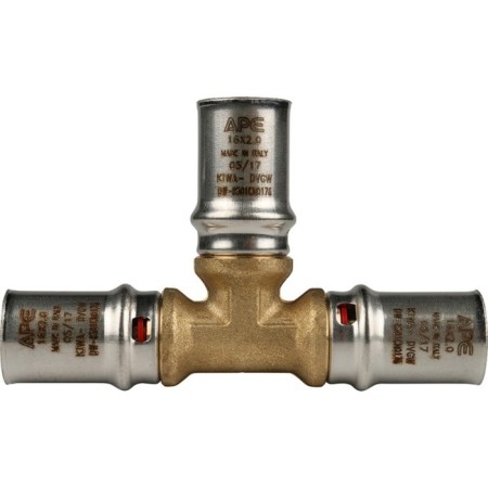 The tee-press Stout SFP-0006-161616, D = 16 mm, brass-3