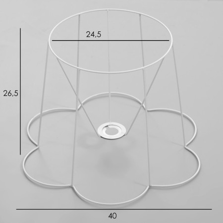 The frame of the lampshade for the desktop lamp "Silhouette" E27/E14 40x40x28cm-4