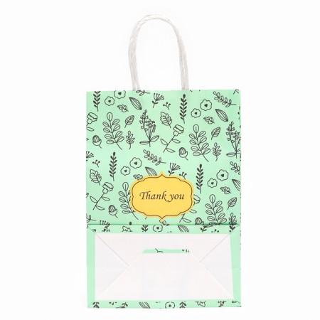 Crafts, green package, "thank you" 21 x 15 x 8 cm-1