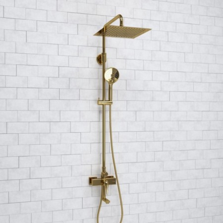 The shower system wasserkraft a171.261.207.pg, tropical shower, shower, black-1