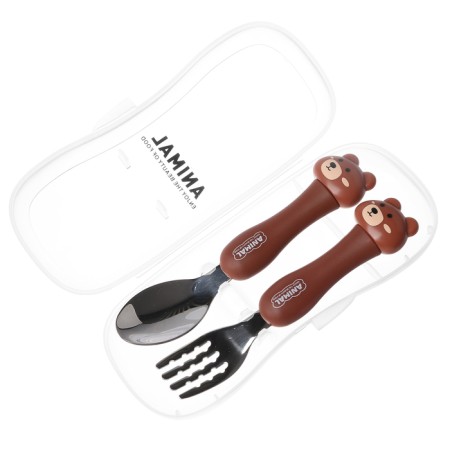 A set of children's cutlery in the Case "Tear", fork, spoon-8
