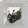 Decor "Black-gold snake" Foamiran, 7 cm (set 6 pcs)
