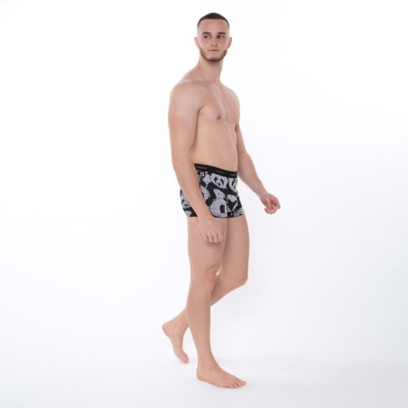 Panties Men's panda boxers, color gray melange, size 46-2