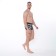 Panties Men's panda boxers, color gray melange, size 46