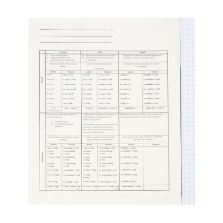 A notebook “Magic”, 48 sheets in a cage “English language”, cover shaking cardboard, cold foil, twin varnish, block offset-3