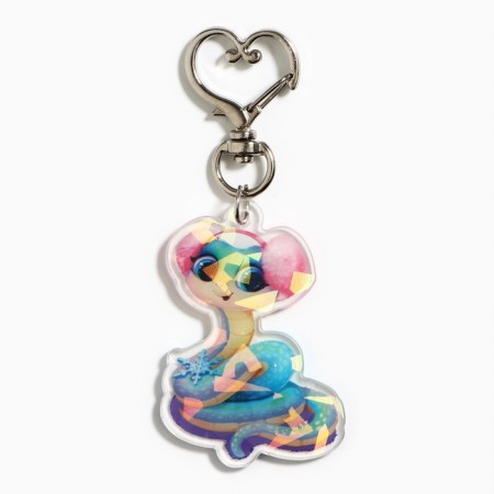 Holographic keychain "Magic moments", 4.8 x 3.5 cm-3