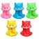 Rubber toy for the bathtub "cat", with a squeak, 1 pc, color mix, crumb I