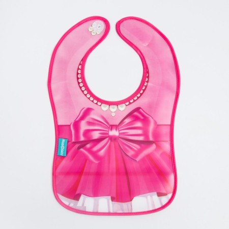 Bibslate for feeding "Favorite daughter" Swimming on Velcro, with a pocket
