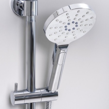 Shower system Wasserkraft A18801, tropical shower, thermostat, hand watering can, chrome-3