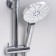 Shower system Wasserkraft A18801, tropical shower, thermostat, hand watering can, chrome