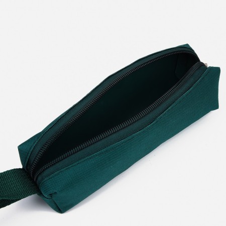 A backpack with a zipper, an outer pocket, a set of a chover, bag, green color-14