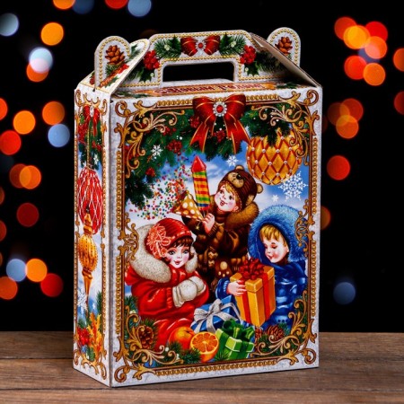 Gift box "Children" in white 16.8 x 7 x 25 cm-1