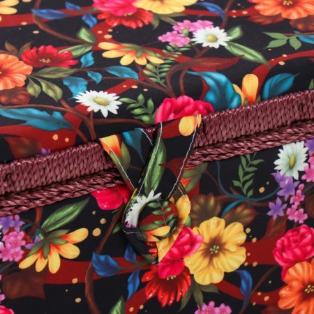 Casket for needlework "Flower garden in the night" 19x26x14.5 cm-1