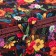 Casket for needlework "Flower garden in the night" 19x26x14.5 cm