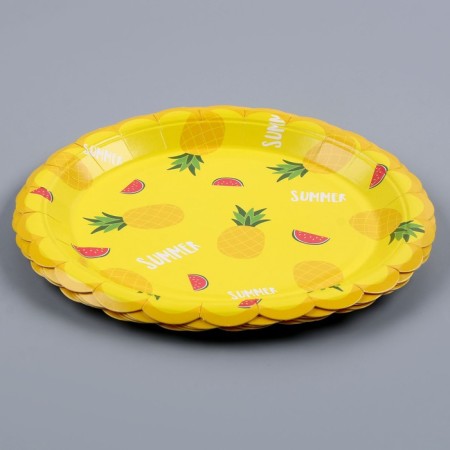 Paper “Summer Fruit” plate, in a set of 6 pcs.-1