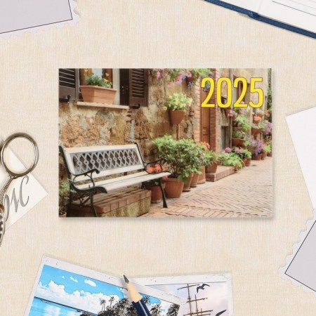 Pocket calendar "Old city - 2" 2025, 7x10 cm, mix-3