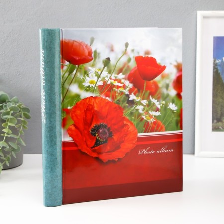 Photo album magnetic 23x28 cm. 30 sheets, "Flowers"