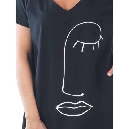 Female dress, size 46, black color-4