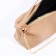 Baget bag with zipper, beige color