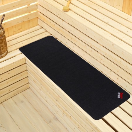 Bath sunbed gray 145x50 with embroidery "Man number 1"-4