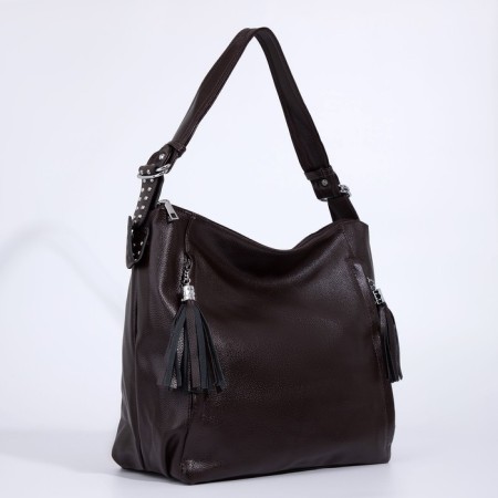 Love bag with lightning, brown color-2