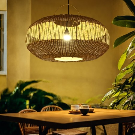 Ceiling Lamp from the rattan "Pearl", 1 × 120 W, E27, 80 × 80 × 40 cm