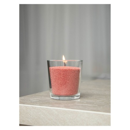 Candle in granules "Roscandles" Color Terracott in PET bank, 300 g + wicks-1