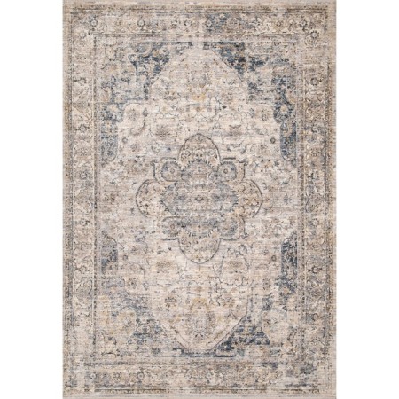 Rectangular Lysandra Hali Shanti carpet, size 300x200 cm, Cream color