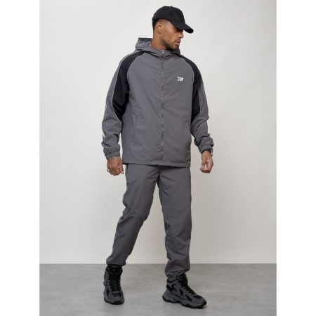 Male tracksuit, size 48, gray color-2