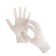 Workers, m/b gloves, knitting 7 class, 3 threads, size 9, without coating, white