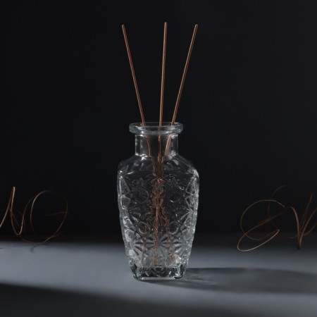 Diffusor for essential oils "Little Diamond" 250 ml transparent 6.5x6.5x12.8 cm-3