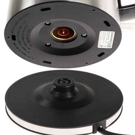 Electric kettle Brayer BR1022, Metal, 1.7 l, 2200 W, thermometer, silver-5