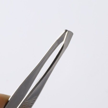 Direct tweezers, narrow, 8.5 cm, silver color-4