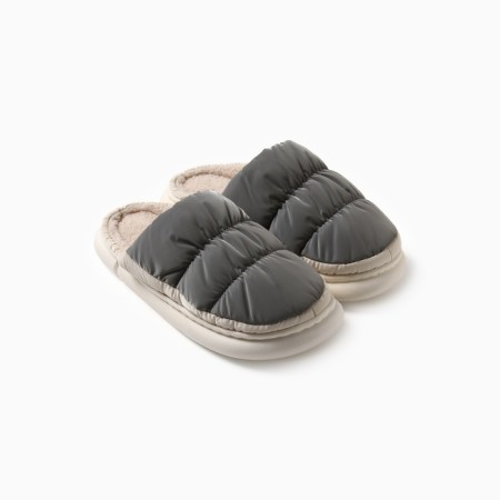 Male slippers, size 42-43, gray color-6