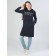 Female dress Knitwear Future, size 50, dark blue color