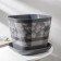 Pot with the pallet "Listopad", 7.3 l, the color is dark gray