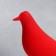 Souvenir Polystone "Bird - Long legs" Scarlet 23x17 cm
