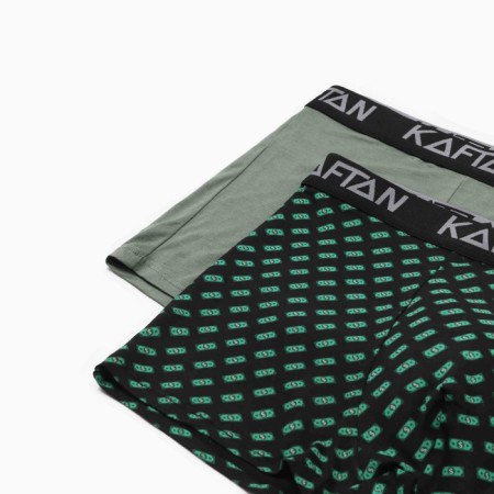 A set of KAFTAN "BE Rich" panties 2 pairs, col. black/khaki, river 54-5