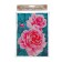 Diamond mosaic with full filling on the canvas "Roses on the Couple", 15 x 21 cm