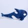 Soft toy "Killed", 80 cm, blue color
