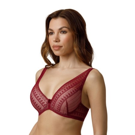 Women's bras of Lengy, size 80a, color Red Rumba-1