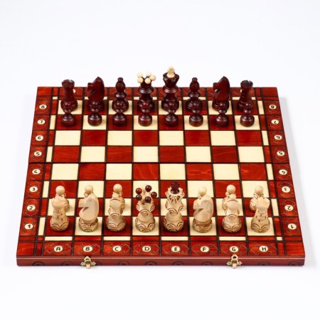 Chess Polish wooden large Madon "Ambassador", 54 x 54 cm, King H-12 cm-3