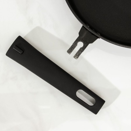 Sleepy "Daria", d = 30 cm, removable handle, anti -stick coating, black color-4