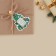 Schildik decorative for the gift "Christmas tree", 5 x 7 cm, New Year