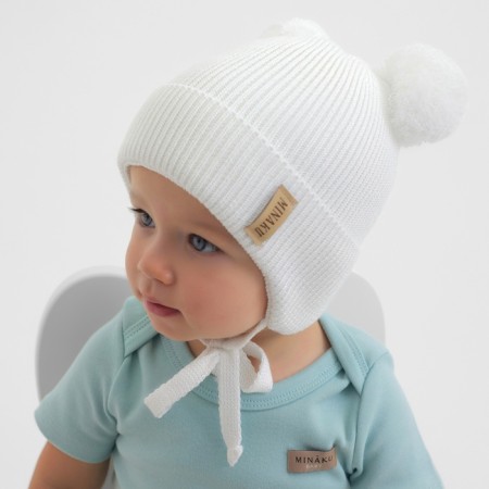 Children's hat minku rr 46-48, milk color-2