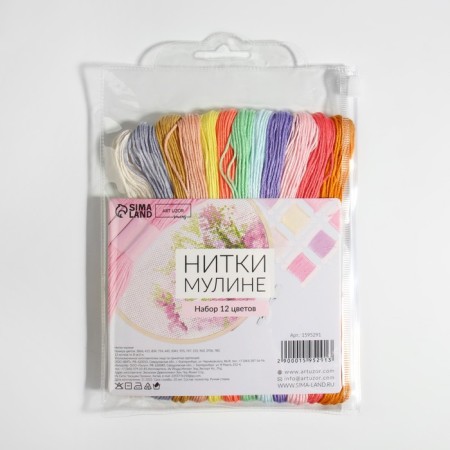 Set of threads muline No. 6, 8 ± 1 m, 12 pcs-3