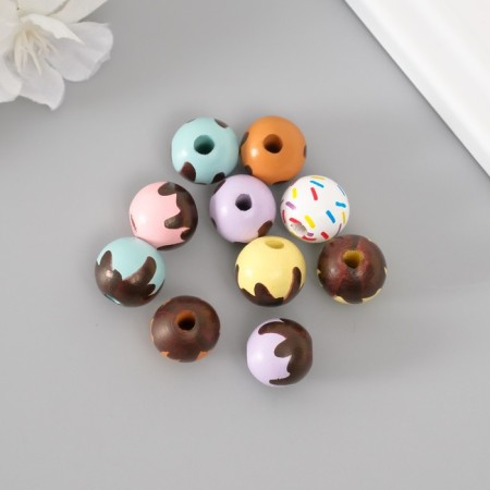 Beads for creativity tree "Sweets" set 10 pcs d = 1.6 cm