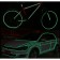Photoluminescent tape green-yellow glow in the dark 2.5cm*2m