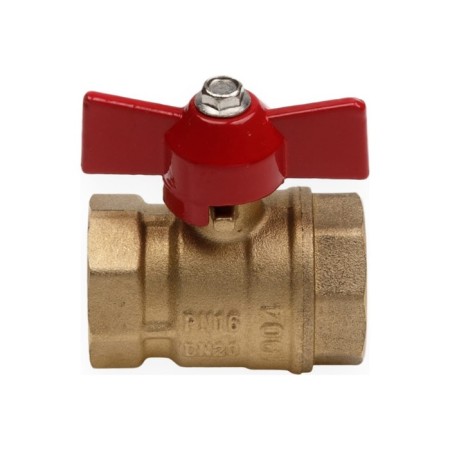 Ballic Aqualink 11B27P1, PN 16, inner/internal thread 1/2, butterfly, brass-3