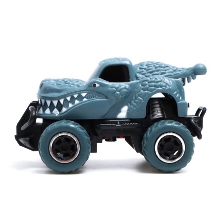 Dino radio -controlled jeep works on batteries, blue color-1